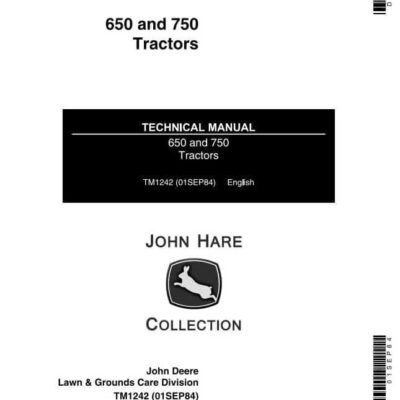 John Deere 650 Tractor Technical Service Manual