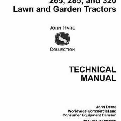 John Deere 240 285 320 Service Repair Manual