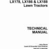 John Deere LX172 LX173 LX176 Lawn Tractors Service Manual