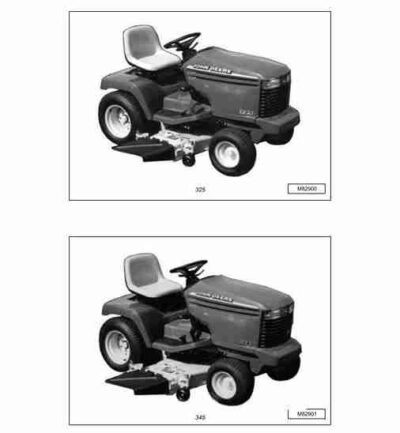 John Deere 325 345 Lawn and Garden Service Manual - Image 4