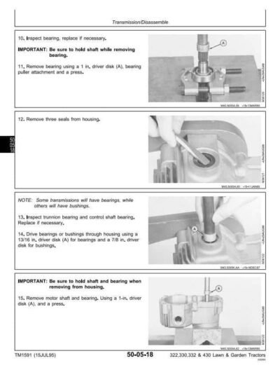 John Deere 316, 318, 420 Tractors Diagnostic Service Manual - Image 4
