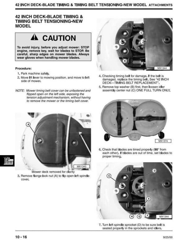 John Deere LT133 LT155 LT166 Tractors Diagnostic Service Manual