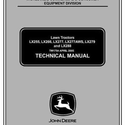 John Deere LX255 LX266 LX288 Tractors Service Manual