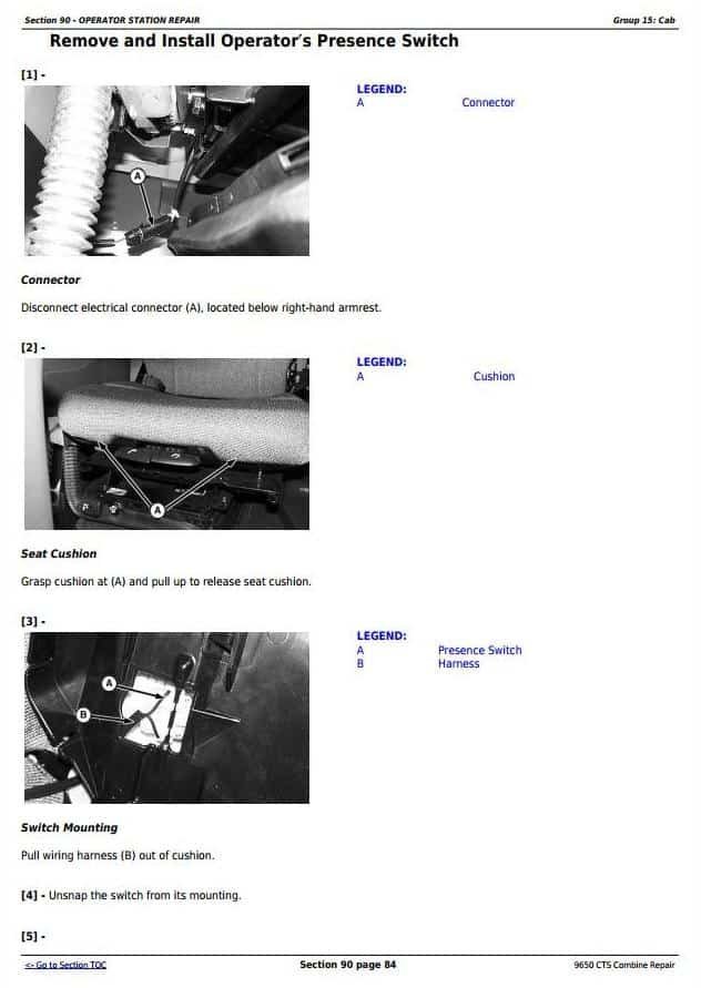 John Deere 9650CTS Combine Service Repair Technical Manual John Deere 9650CTS Combine Service Repair Technical Manual - Image 3
