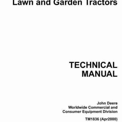 John Deere 415 455 Lawn and Garden Tractors Diagnostic Service Manual
