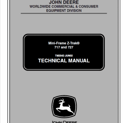 Cart John Deere 717, 727 ZTrak Technical Service Manual