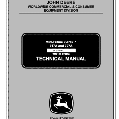 John Deere 717A, 727A ZTrak Technical Service Manual