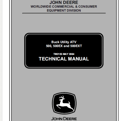 Cart John Deere ATV 500, ATV 500EX, ATV 500EXT Buck Utility Service Manual