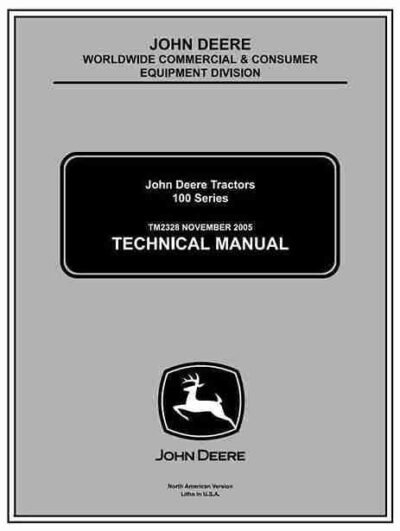 John Deere 102 155C 190C Lawn Tractor Service Manual