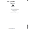 1-127 (1) John Deere 2350, 2550 Tractors Repair Technical Manual