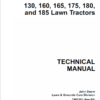 John Deere 130 185 Lawn Tractors Technical Manual John Deere 130 185 Lawn Tractors Technical Manual