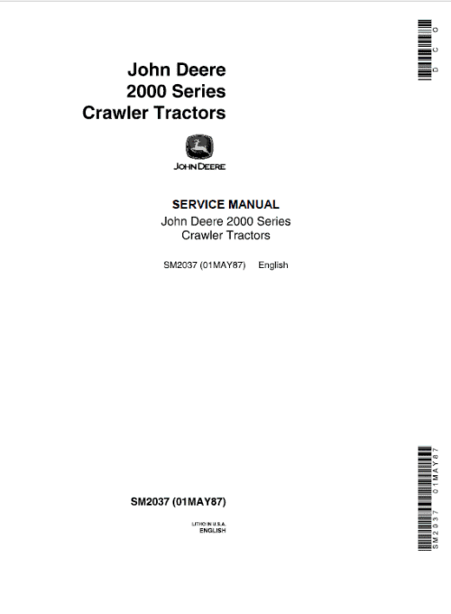 John Deere 2010 Excavator Repair Technical Manual