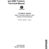 John Deere 2000 2400 Tractors Repair Technical Manual John Deere 2000 2400 Tractors Repair Technical Manual