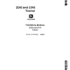 1-65 (1) John Deere 2040, 2240 Tractors Repair Technical Manual