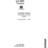 John Deere 2700, 2800, 2900 Tractors Repair Technical Manual John Deere 2700, 2800, 2900 Tractors Repair Technical Manual