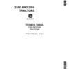 1-80 John Deere 2150, 2255 Tractors Repair Technical Manual