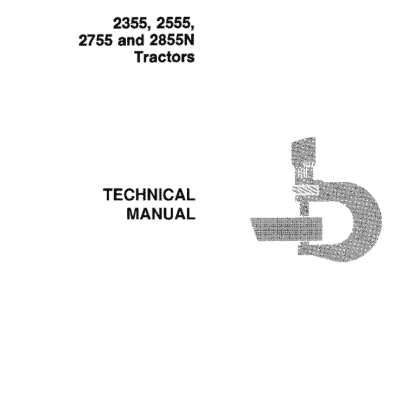 John Deere 2355, 2555, 2755, 2855N Tractors Repair Technical Manual