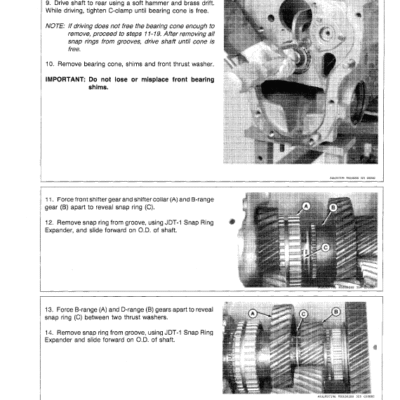 John Deere 4050, 4250, 4450 Tractors Repair Technical Manual