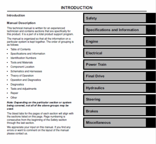 John Deere 4105 Compact Utility Tractors Technical Manual