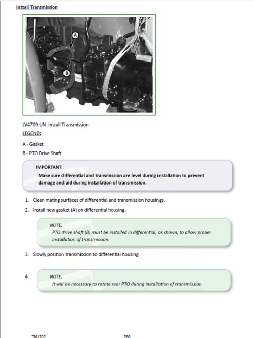 John Deere 5105, 5205 Tractors Repair Technical Manual