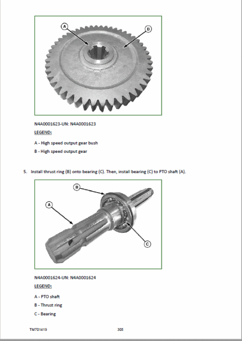 John Deere 350 480 484 Tractors Repair Manual Download