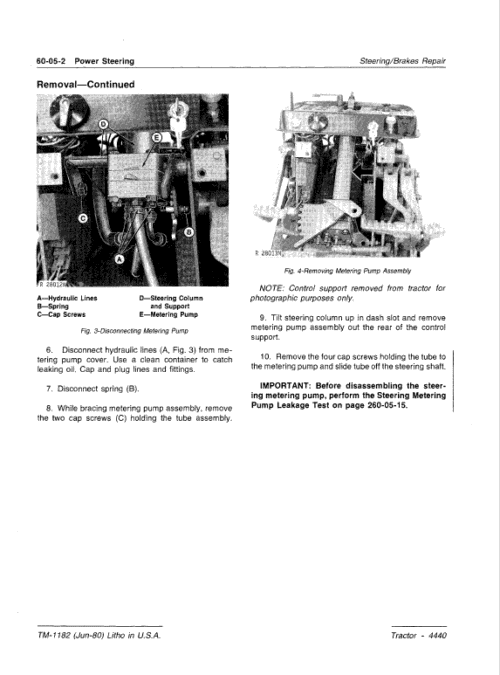John Deere 4440 Tractor Repair Technical Manual