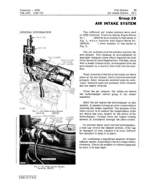 John Deere 4520 Tractor Repair Technical Manual