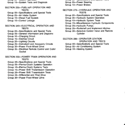 John Deere 4040, 4240 Tractors Repair Technical Manual