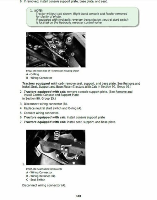 John Deere 5200, 5300, 5400, 5500 Tractors Repair Technical Manual