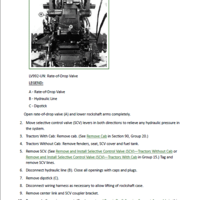 John Deere 5320N, 5420N, 5520N Tractor Repair Technical Manual