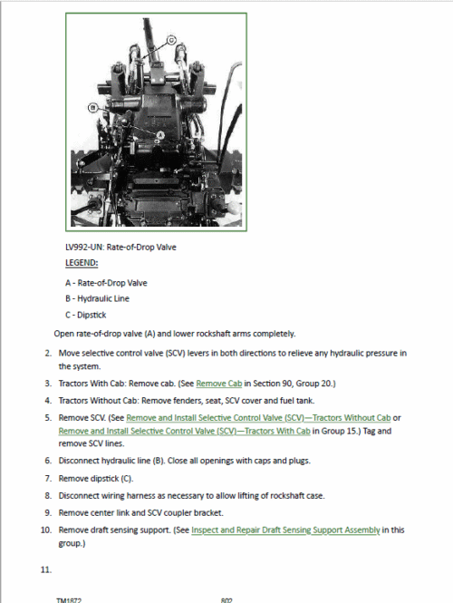 John Deere 5320N, 5420N, 5520N Tractor Repair Technical Manual