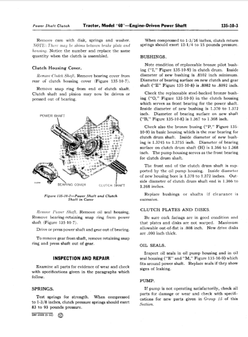 John Deere 60, 620, 630 (60 Series) Tractors Technical Manual