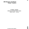 TM103219 John Deere 20A Nusery and Green House Tractors Repair Manual
