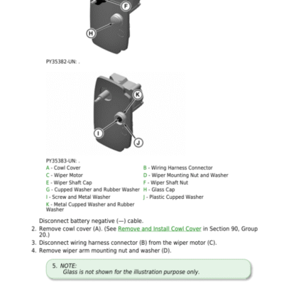 John Deere 5075M, 5090M, 5100M, 5100MH, 5115M (FT4 and Stage V) Tractors Repair Manual (EU)