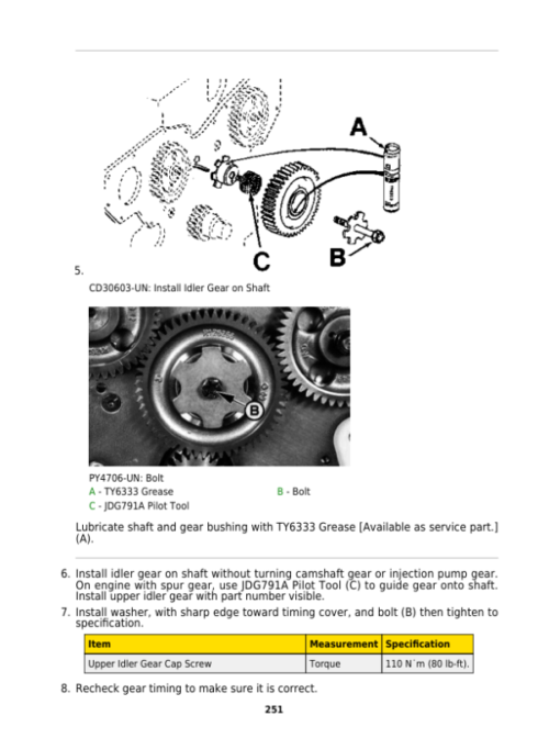 John Deere 5310 5075E 5405 Tractors Repair Manual