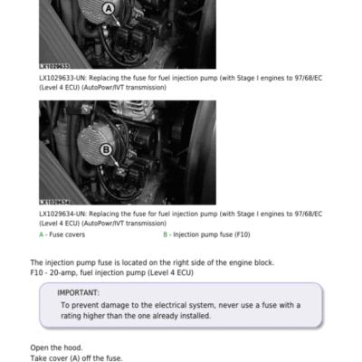 John Deere 6020, 6120, 6220, 6320, 6420, 6420S, 6520, 6620 Tractors Repair Manual