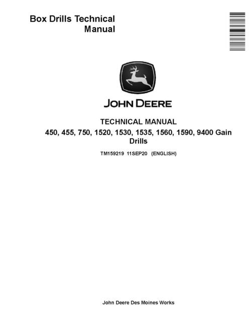 John Deere 1520 Utility Tractor Repair Technical Manual