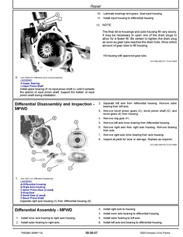 TM2388.pdf-431 John Deere 2320 Compact Utility Tractor Repair Technical Manual