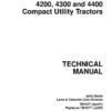 John Deere 4200, 4300, 4400 Compact Utility Repair Manual