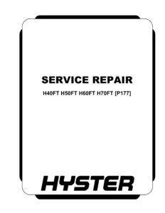 Hyster H60ft Service Repair Manual