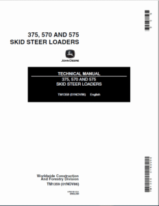 John Deere 570 575 375 Repair Manual Download