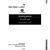 John Deere 70 Skid Steer Loader Service Technical Manual