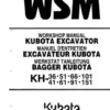 Kubota KH 51 Excavator Repair Service Manual
