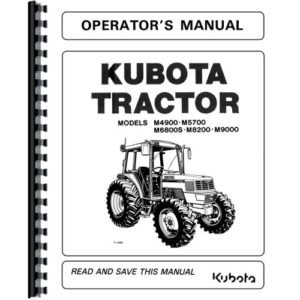 Kubota M4700 M5400 M5400dt N Tractor Operator Manual Kubota M4700 M5400 M5400dt N Tractor Operator Manual