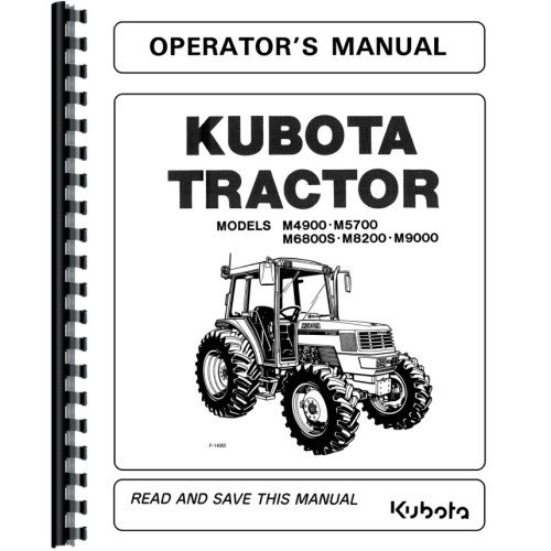 Kubota M4700 M5400 M5400dt N Tractor Operator Manual Kubota M4700 M5400 M5400dt N Tractor Operator Manual