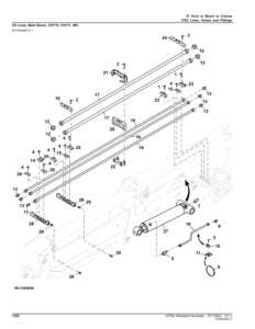 John Deere 1270G FT4 T2 8W Wheeled Harvesters Parts Catalog Manual