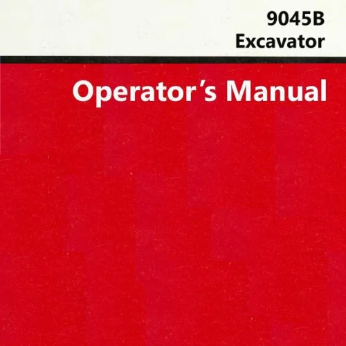 Case 9045B Excavator Operators Pdf Manual Download