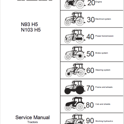 Valtra N93H5, N103H5 Tractor Service Repair Manual