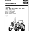 Ford 7600, 7610, 7700, 7710, 7810, 8210 Tractor Service Manual