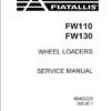 Fiatallis FW110, FW130 Wheel Loader Repair Service Manual